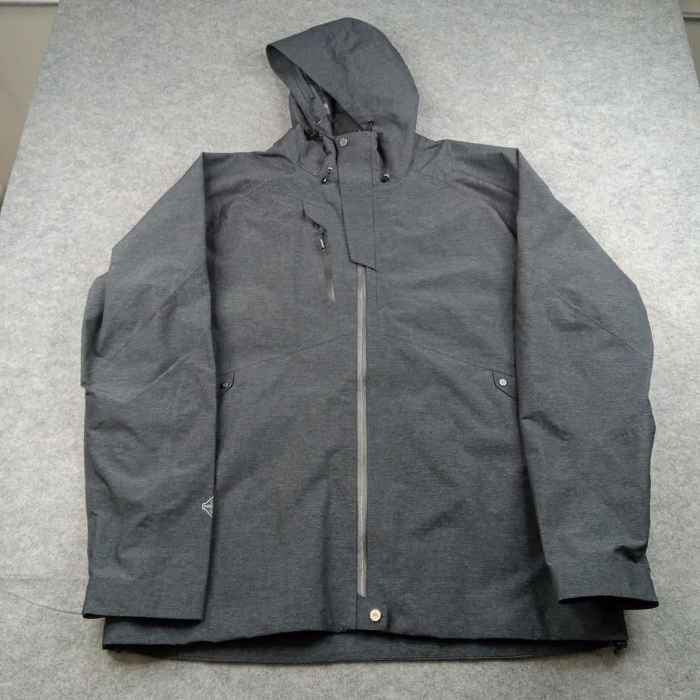 Stormtech‎ Jacket Mens 2XL Gray Hooded Performance Waterproof Shell Outdoor